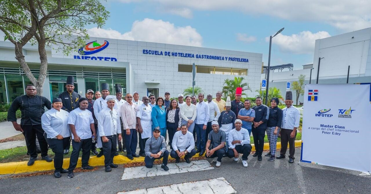 Participants pose for a group photograph during WorldSkills Barbados' visit to the Dominican Republic to share expertise in hospitality skills.