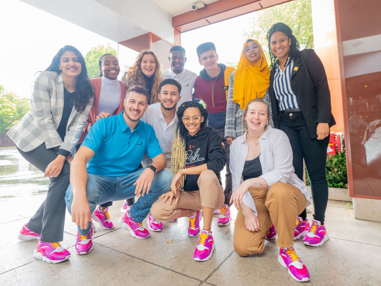 WorldSkills Champions Trust representatives pose as a group at the WorldSkills General Assembly 2023 in Dublin in September 2023.