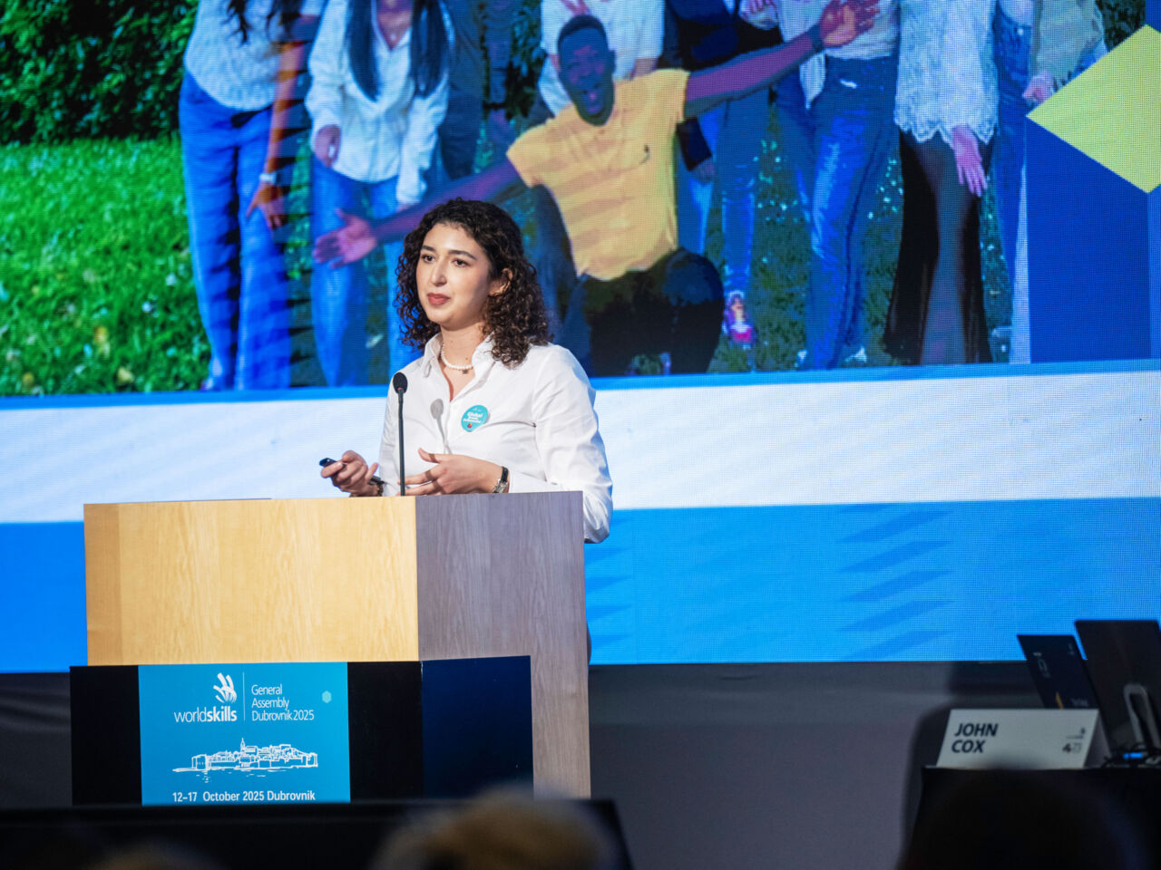 Leyla Valiyeva from WorldSkills Champions Trust at&nbsp;WorldSkills General Assembly 2025.
