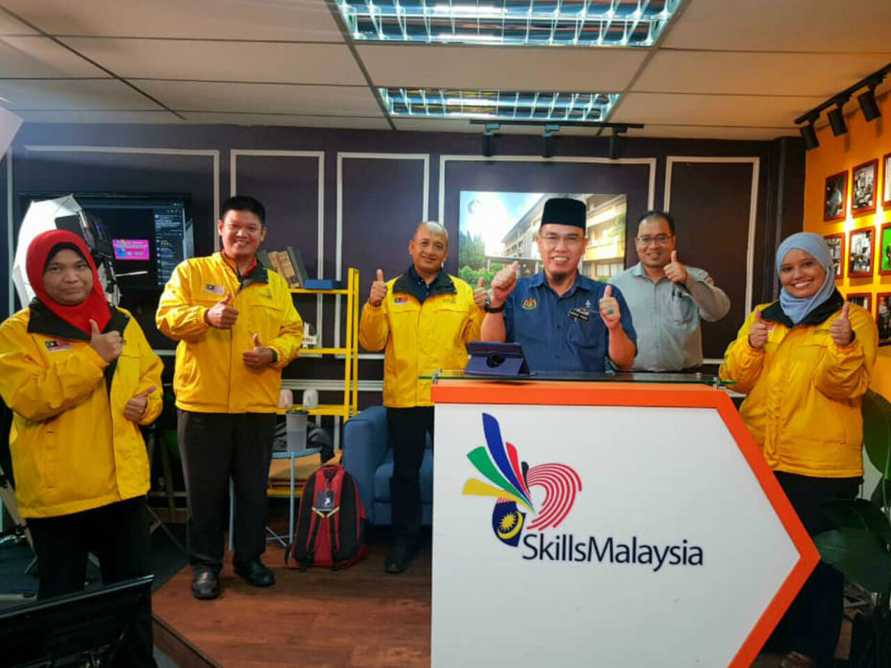 A group photograph of a training session for the skill IT Software Solutions for Business.
