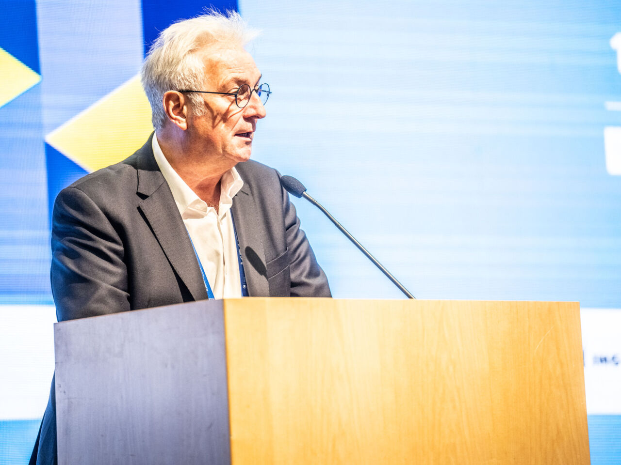 Francis Hourant, WorldSkills President and Chair, giving a speech at&nbsp;WorldSkills General Assembly 2025.
